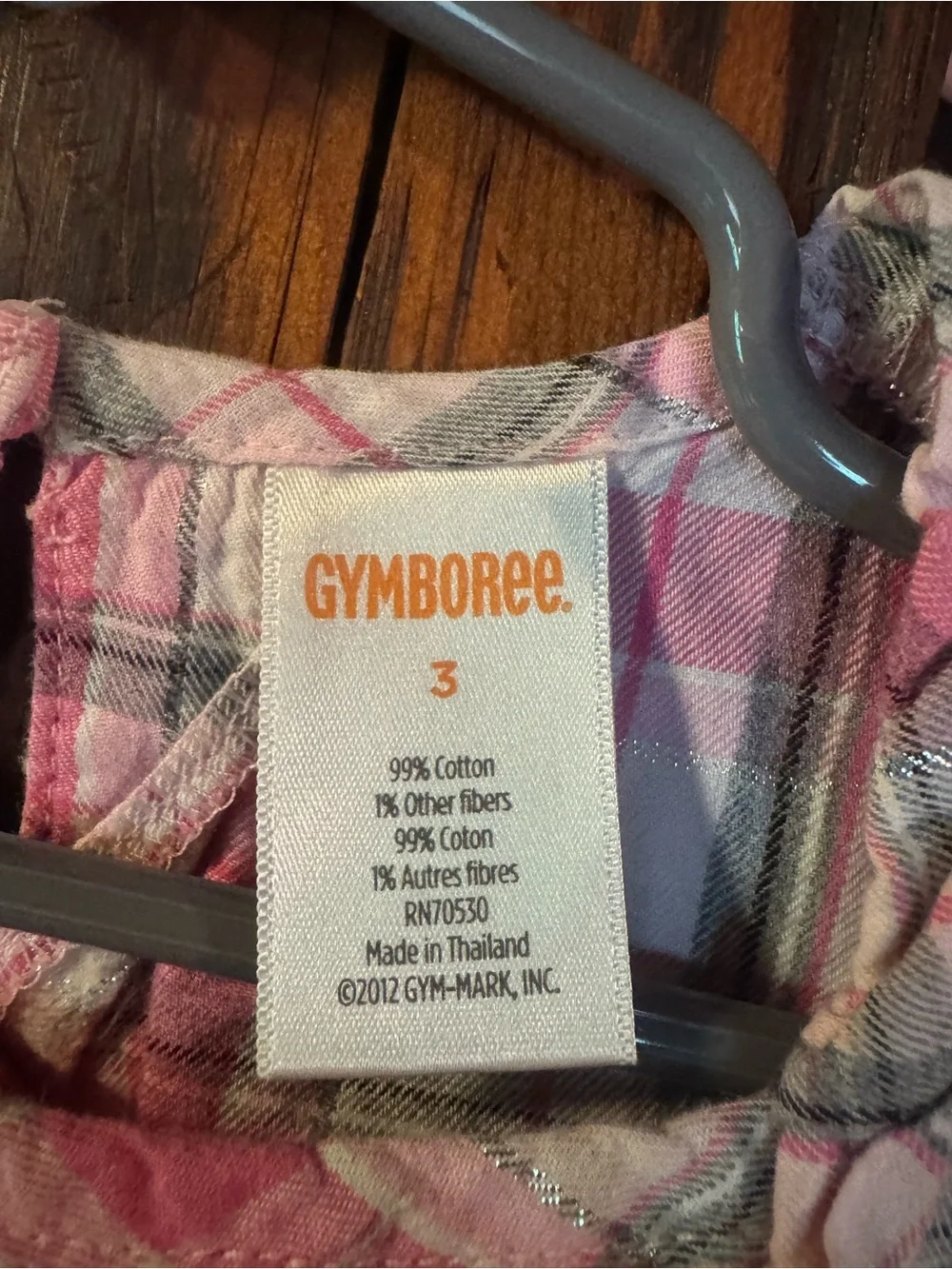 Gymboree Pink Plaid Ruffle Peplum Top